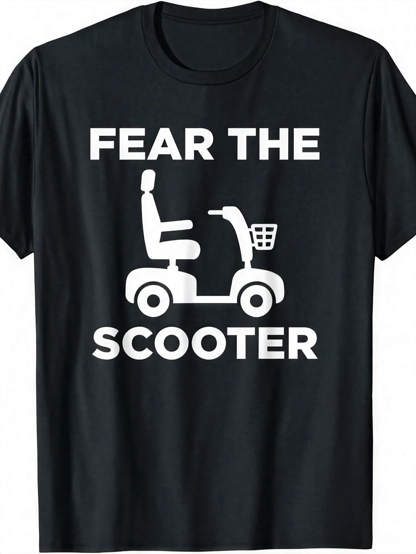 Funny Graphic T-Shirt Compatible With- Heavyweight 180gsm Wheelchair Scooter Design- Disability Awareness Apparel Men Women- Casual Streetwear Scooter, Year-Round Wear, Digital Print Round Neck Tee Valentines