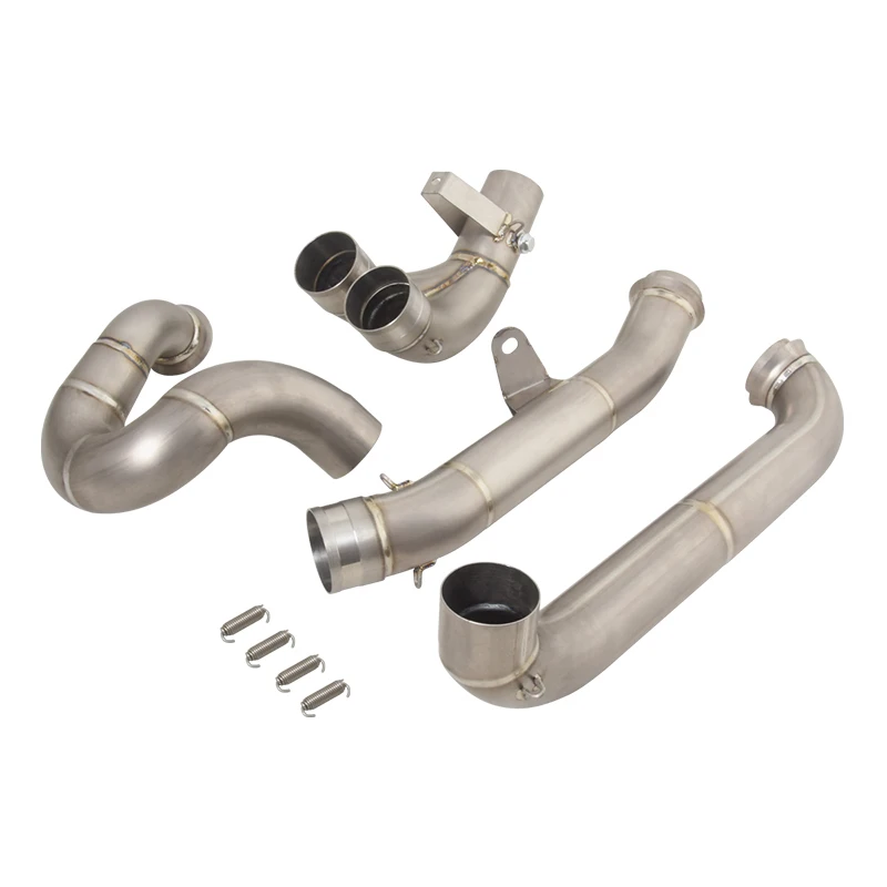 Motorcycle Full Exhaust Escape System Titanium Alloy Middle Link Pipe With DB Killer Modified For Super Duke R 1290 2020-2024