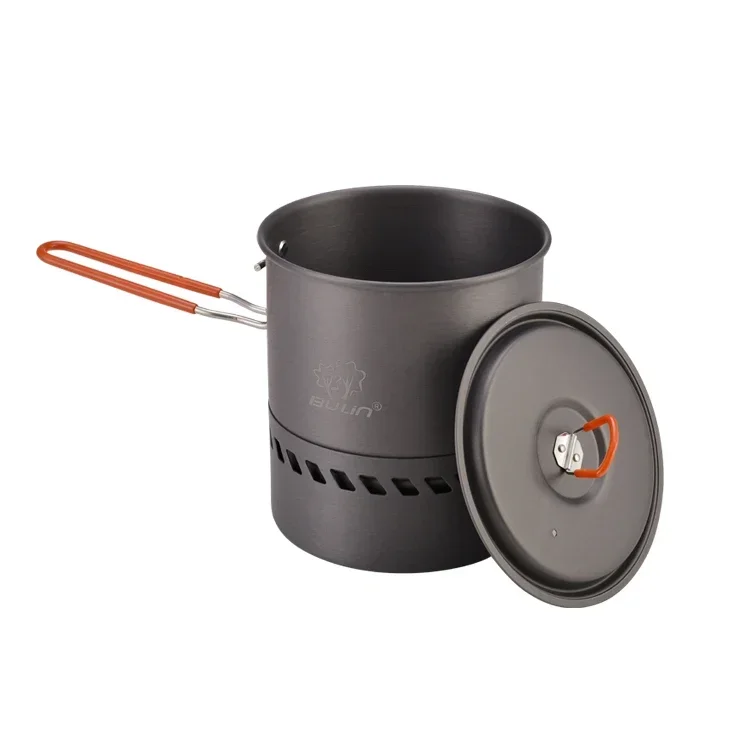 Bulin 1.5/2.1l Outdoor Camping Traveling Hiking Heat Collection Pot Cooking Tableware