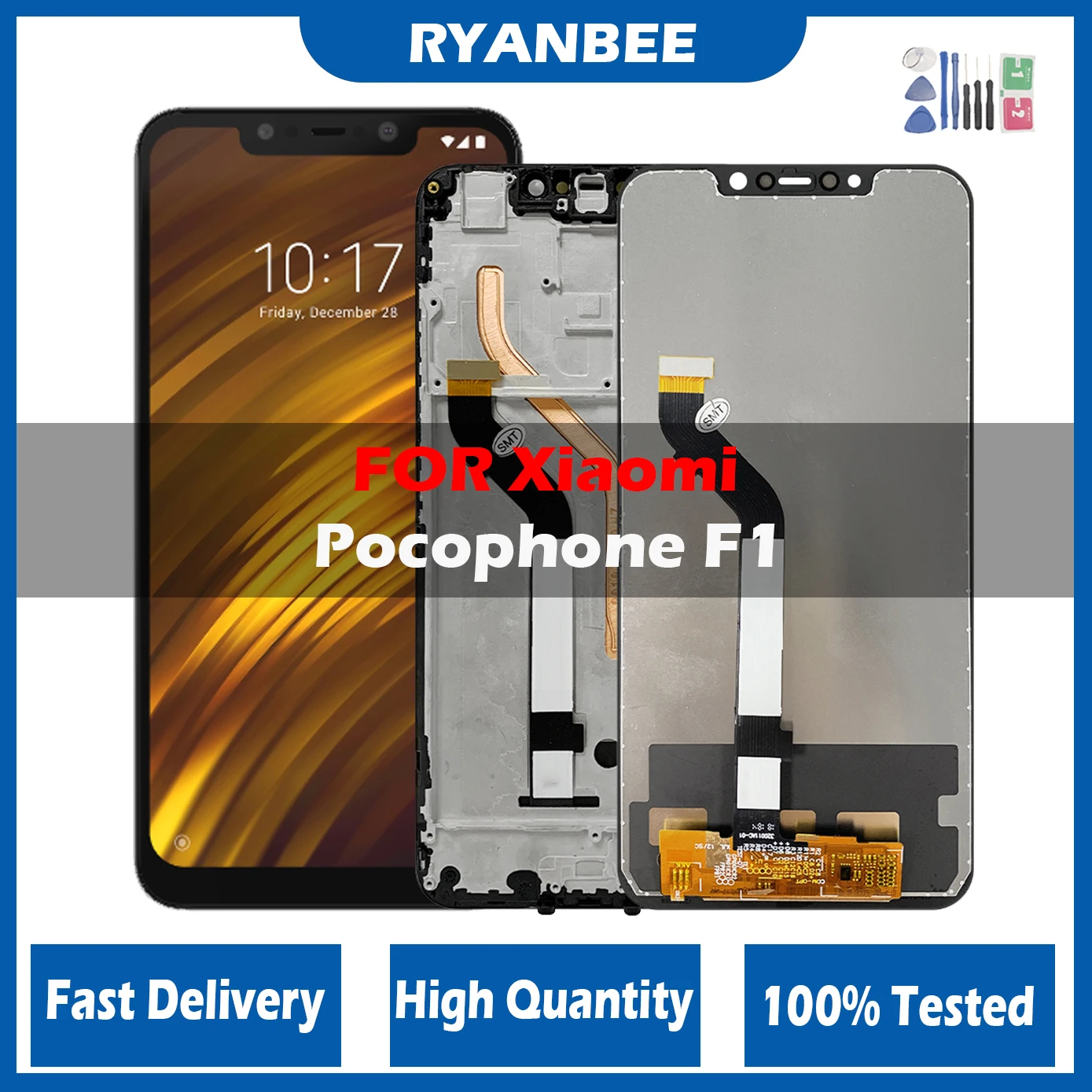 

Original 6.18'' Lcd Display For Xiaomi Pocophone F1 Lcd Display Touch Screen Digitizer Assembly For Xiaomi PocophoneF1 PocoF1