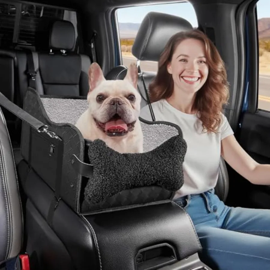 

Center Console Dog Car SeatPet Puppy Middle Console Dog Car Seat for Small Dogs