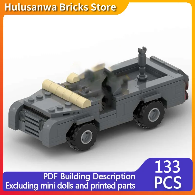 

Pink Panther Armored Car Model MOC Building Bricks War Equipment Modular Technology Gifts Holiday Assemble Children Toys Suit