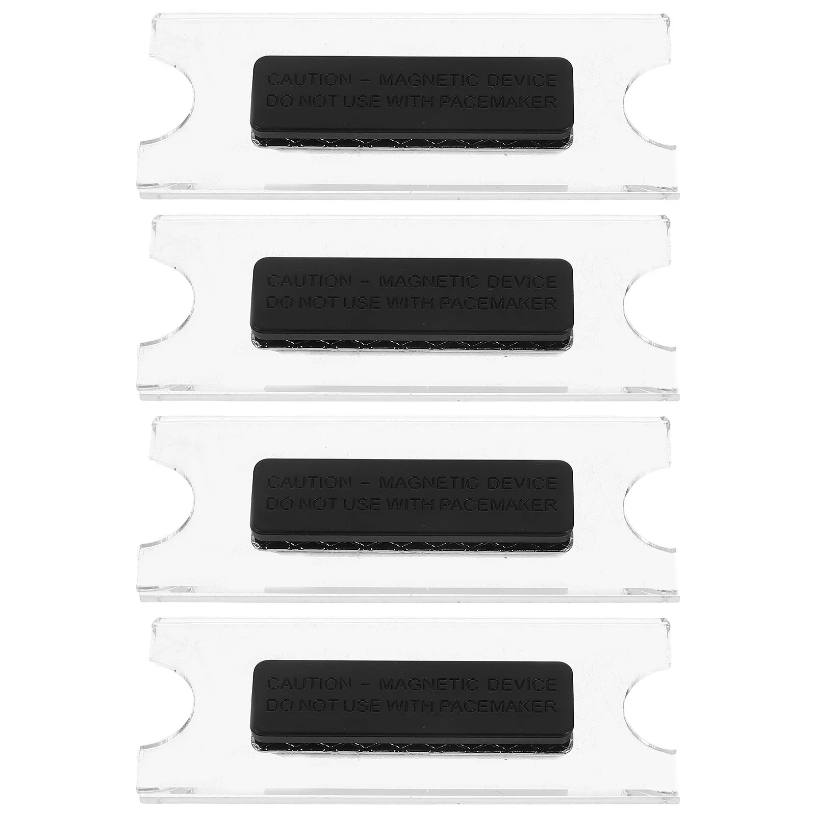 

Magnetic Transparent Breast Card Hard Plastic Id Badge Holder Blank Name Tags Protector Sleeves