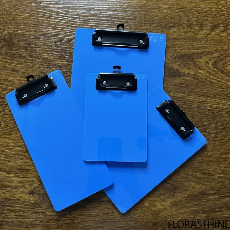 Blue Paper ClipBoard a4 Board with Student 8K Art Board a3 Pad Exam Sticky Notes Clip Sketch Folder Office Supplies