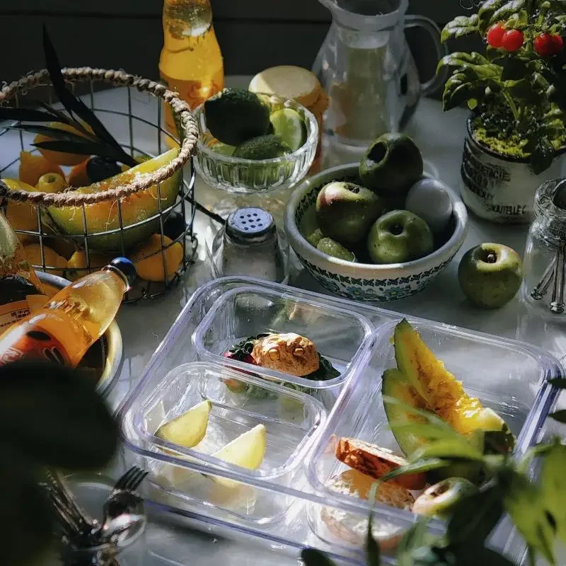 1 ensemble boîte de rangement de cuisine vaisselle décor 1/6 maison de poupée Mini boîte de conservation fraîche boîte à déjeuner modèle Miniature préparation de légumes