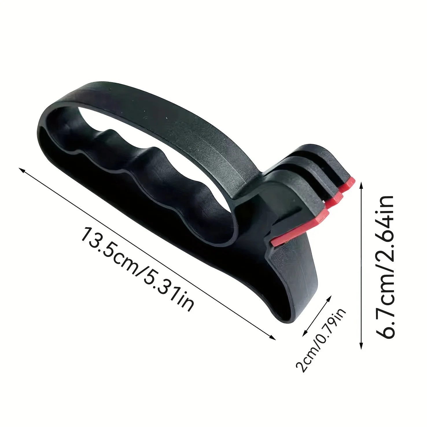 Multifunctional Portable Knife Sharpener PP Material Anti-pressure Handheld Sharpening Tool for Kitchen Garden Outdoor Daily Use