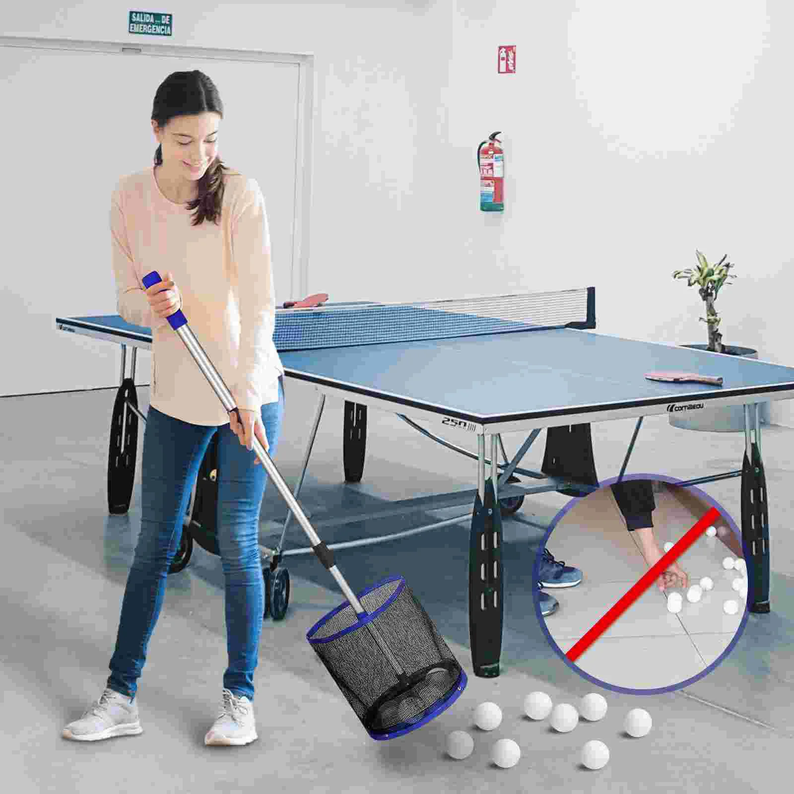 

Balls Pong Storage Holder Telescope Picker Collector Tennis Table Pickers Container Net for Cell