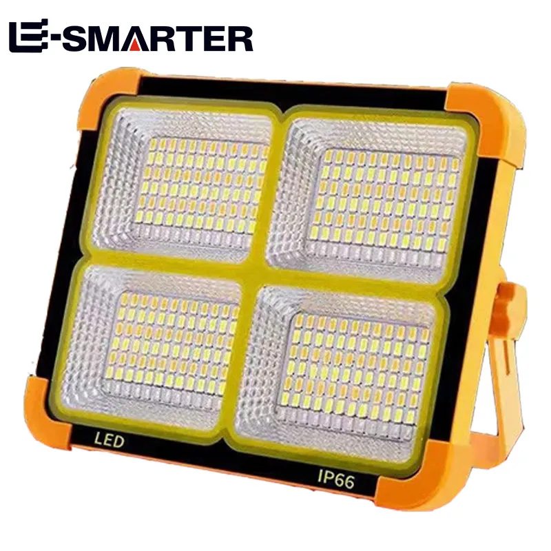 Powerful Magnet Flashlight Repair Emergency Lamp Solar Rechargeable Camping Lantern High Power Bank LED Tent Light