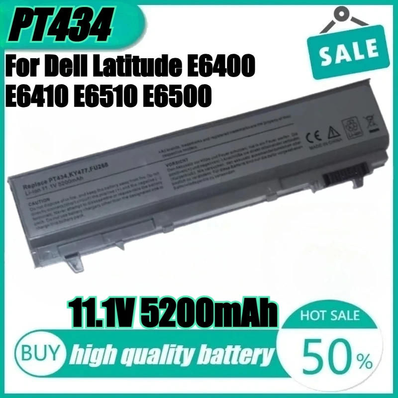

New PT434 Laptop Battery For Dell Latitude E6400 E6410 E6510 E6500 Precision M4400 M4500 M2400