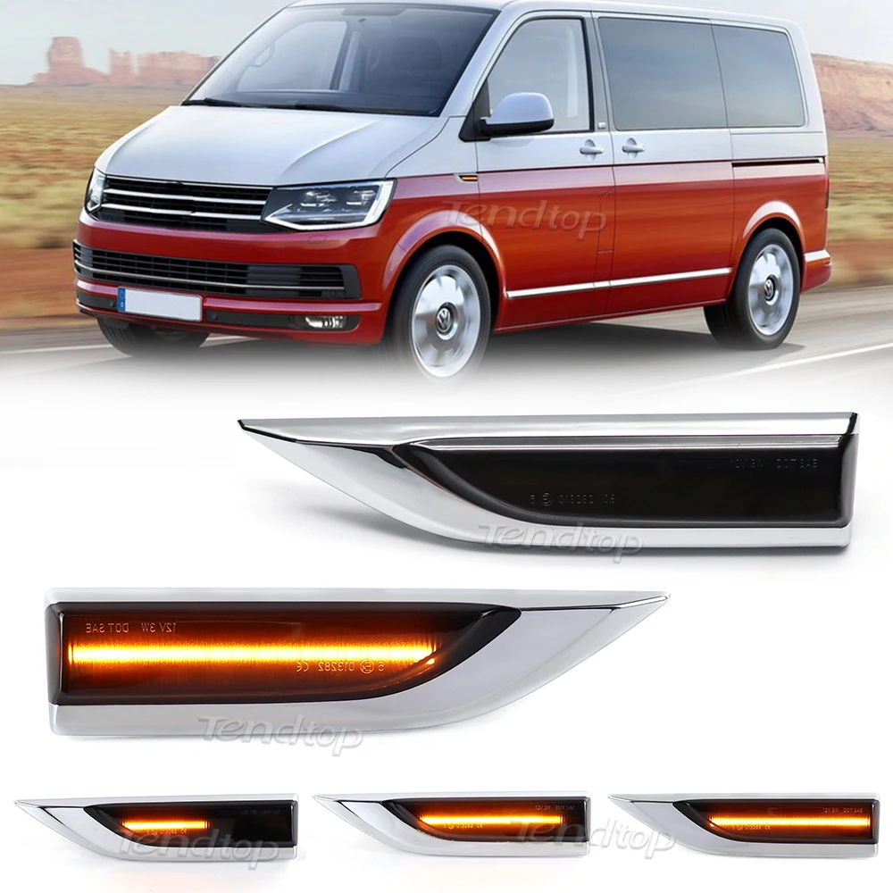 LED ociamique Côté Marqueur Clignotant Lampe Miroir Ambre LED Clignotant Pour VW Transporter T6 Multivan2016-2019