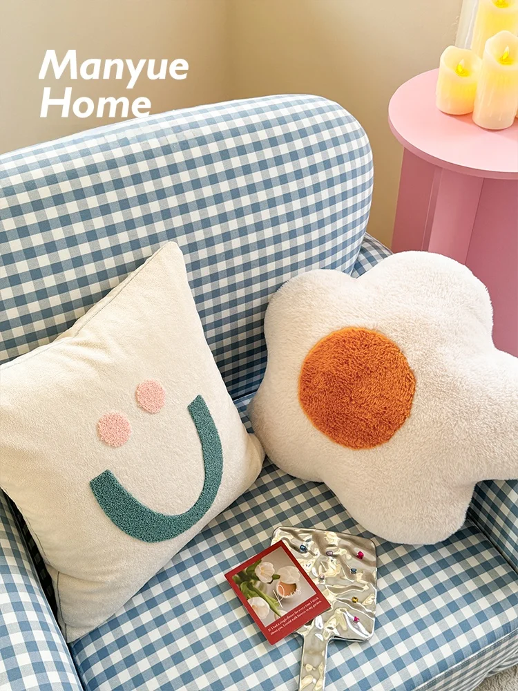 Cute Sofa Pillowcase Core Included Living Room Couch Cushion Cover Home Decorative Pillowcase Affordable Price High Quality
