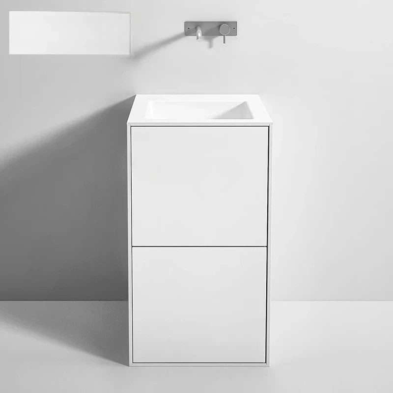 

Artificial stone hand wash storage basin column integrated basin toilet bathroom face wash column basin