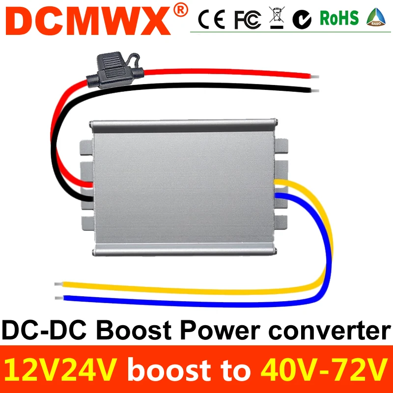 Made in China 12v 24v To 40V 42V 45V 48V 50V 52V 53V 54V 56V 60V 65V 72V Step up Module Power Supply Boost 3A DC DC Converter