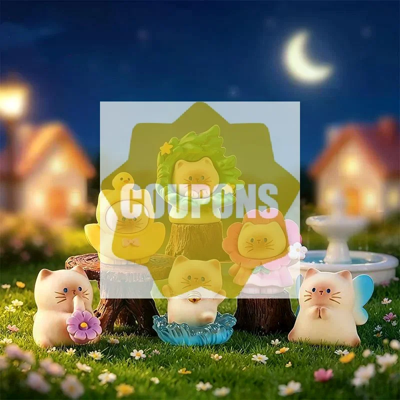 New Cartoon Fadcute Cat PAI Series Resin Figurine Ornament Premium Texture Holiday Home Decoration Model Toys Surprise Gifts