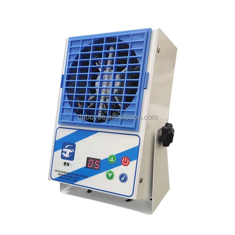 Nuevo tipo de máquina de aire ionizado, eliminador de estática Industrial antiestático con pantalla Digital, función de limpieza automática