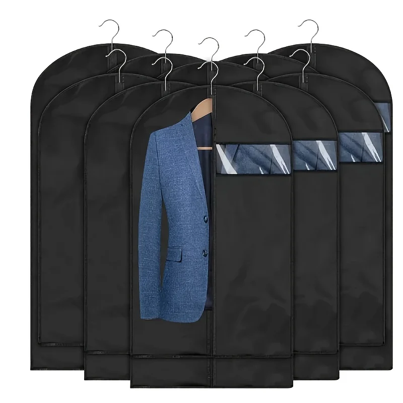 1pcs Suit Dust Cover Bags, Hanging Clothes Storage Bags For Shirt, Suit, Dress, Coat, Portable Dust Proof Garment Bags