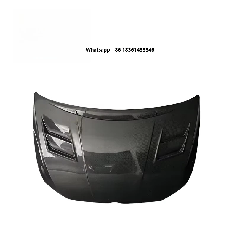 For Golf MK8 GTI Double Latch Vented Style Carbon Fiber Front Bonnet Hood