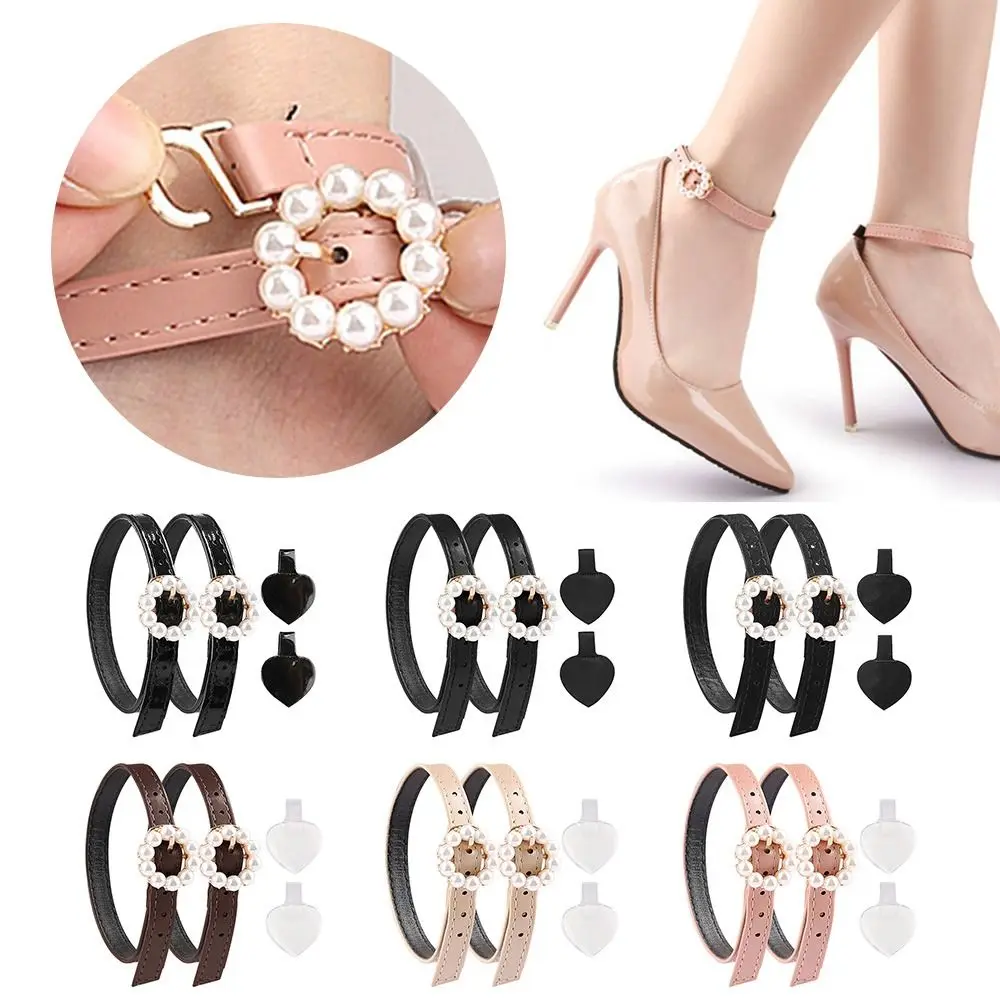 Non-Slip Ankle Shoe Belt Shoe Decorations Adjustable Straps High Heel Shoe Straps Bundle Laces Decorative Shoe Jewelry