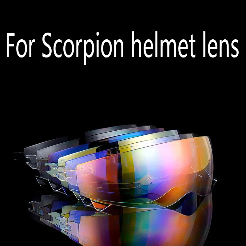 Motorcycle Helmet Lens for Scorpion Exo Retro Helmet Lens Endoscope Anti-UV PC Visor Lens Accessories