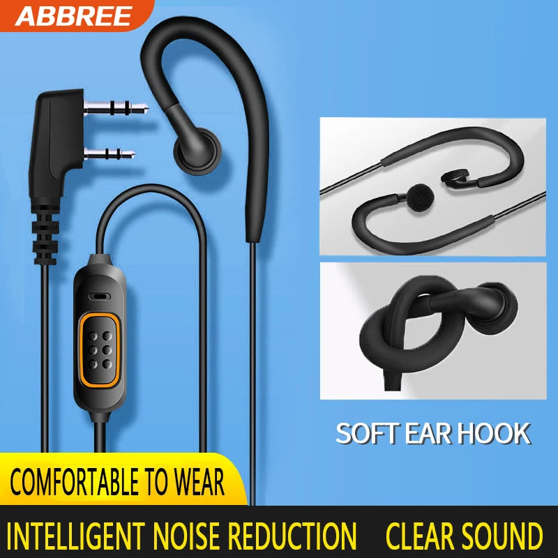 ABBREE 780 Headset Mic Earphone Clear Sound For BaoFeng UV-5R UV-5RH UV-21 PRO UV32 Walkie Talkie Two Way Radio Accessories — product photo 1 of 1