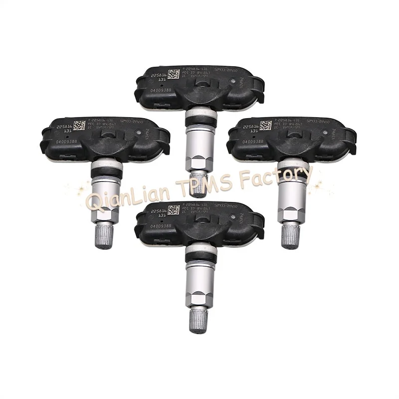 Para Hyundai ix35 I40 Grandeur TPMS Sensor de pneus 4pcs 52933-2Y450 529332 Sistema de monitoramento de pressão dos pneus Y450 433MHZ
