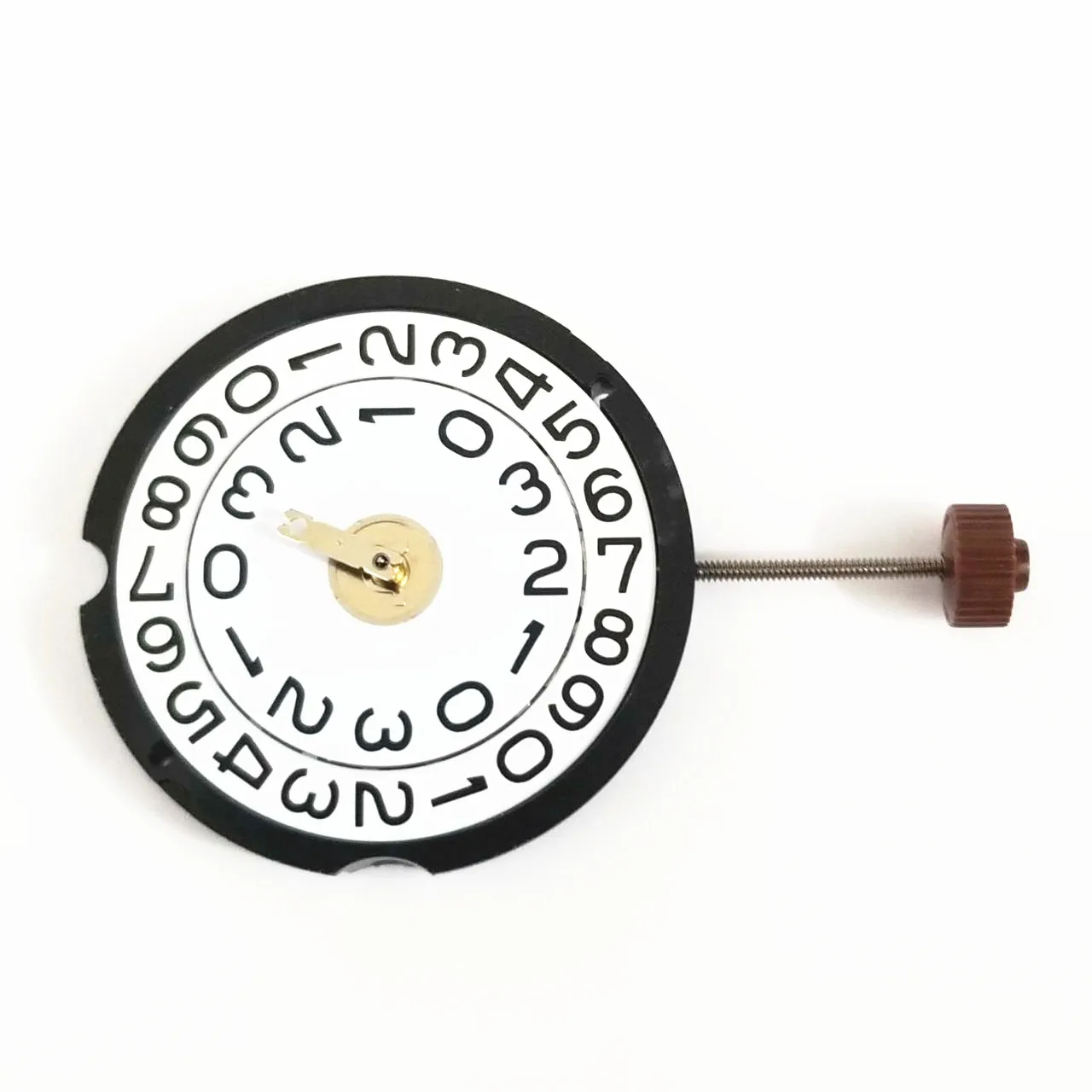 23.9mm Big Double Digit Date @3 3 Hands Quartz Watch Movement  For Ronda 509 with Stem&Battery Replacement Accessories