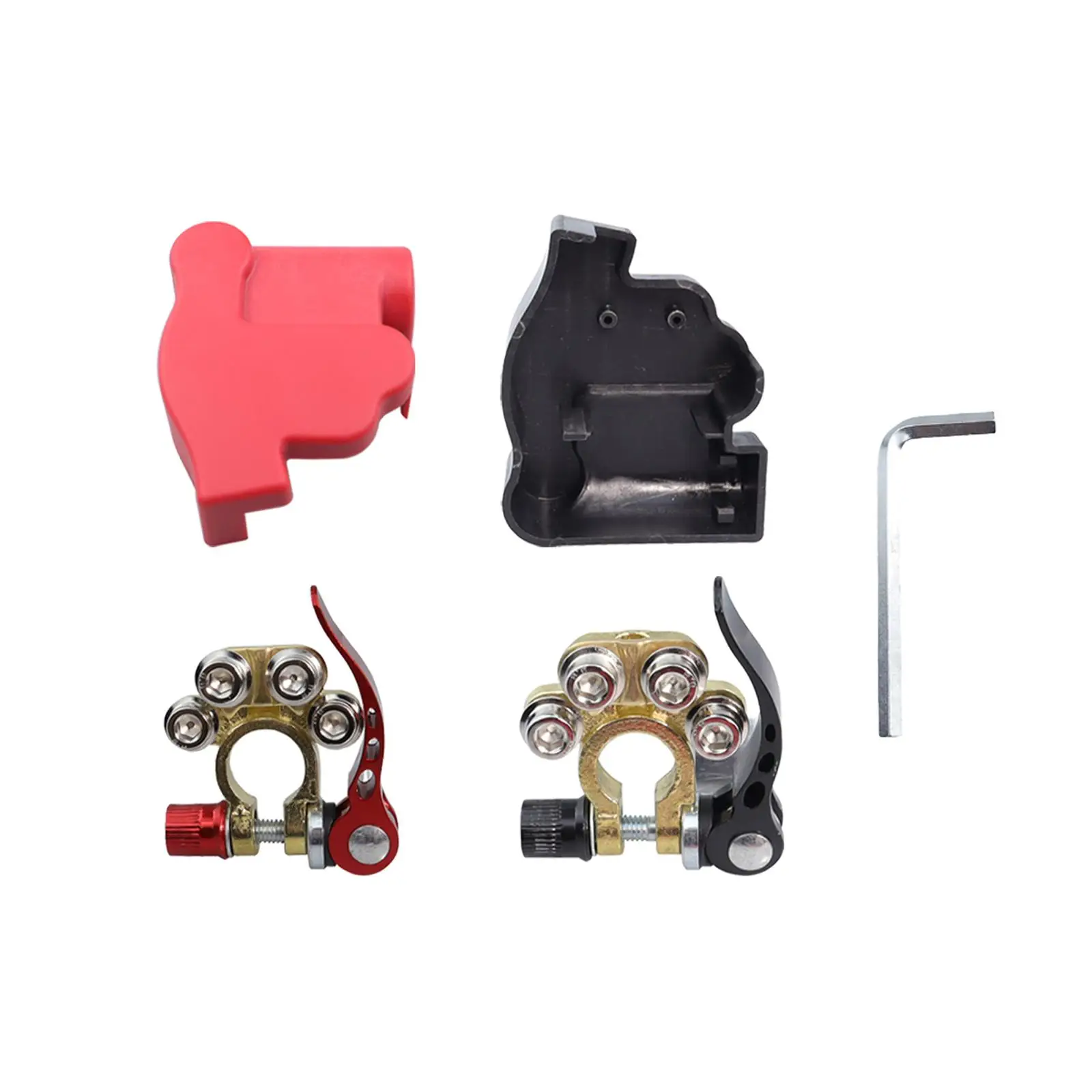 

Car Battery Terminal Connector Battery Cable End Set for Vehicle RV Car