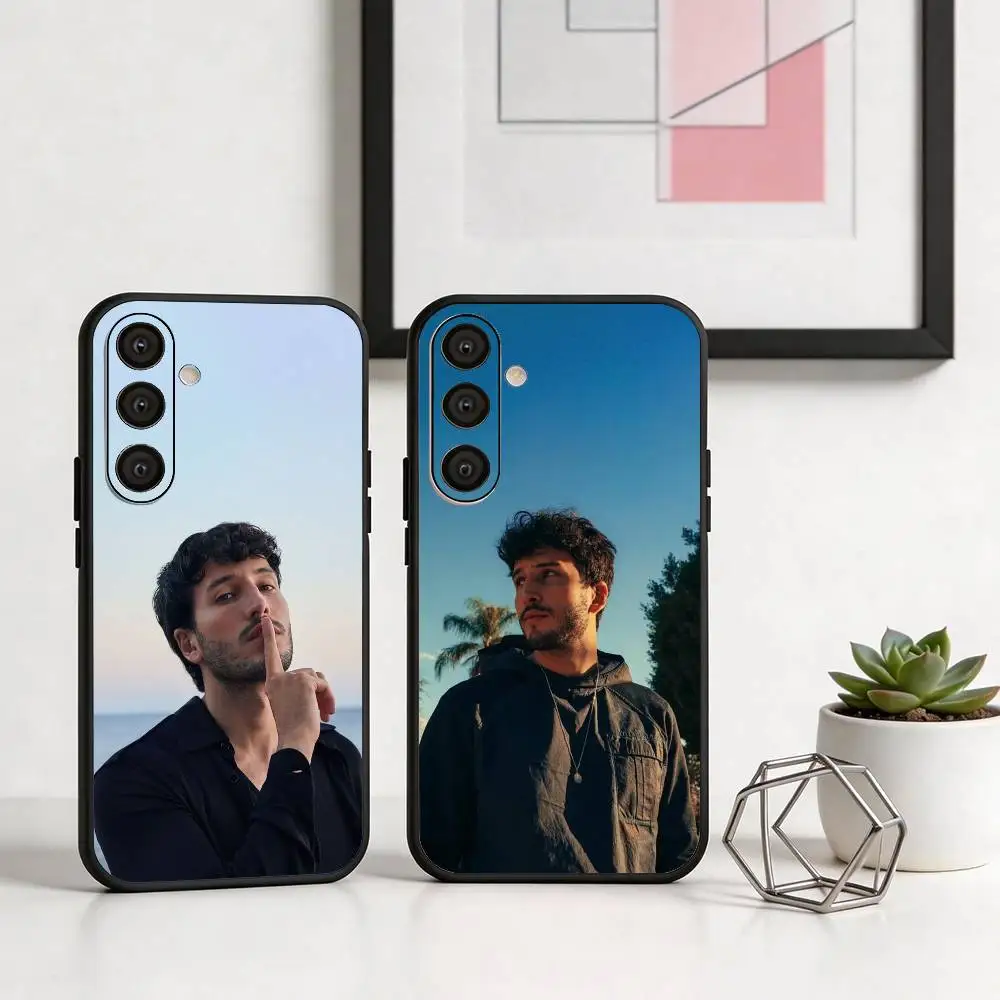 

S-Sebastian Y-Yatra Phone Case For Samsung A73,72,71,A52,51,40,41,A22,A32,31,A13, Soft Black Shell