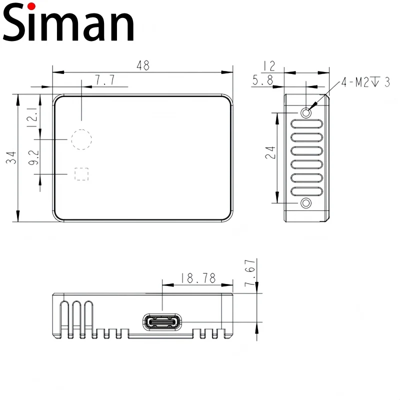 2026 High Dynamic Range Solid State LiDAR Distance Sensor for Indoor 3D Perception & Living Detection with 0.1-5m Range