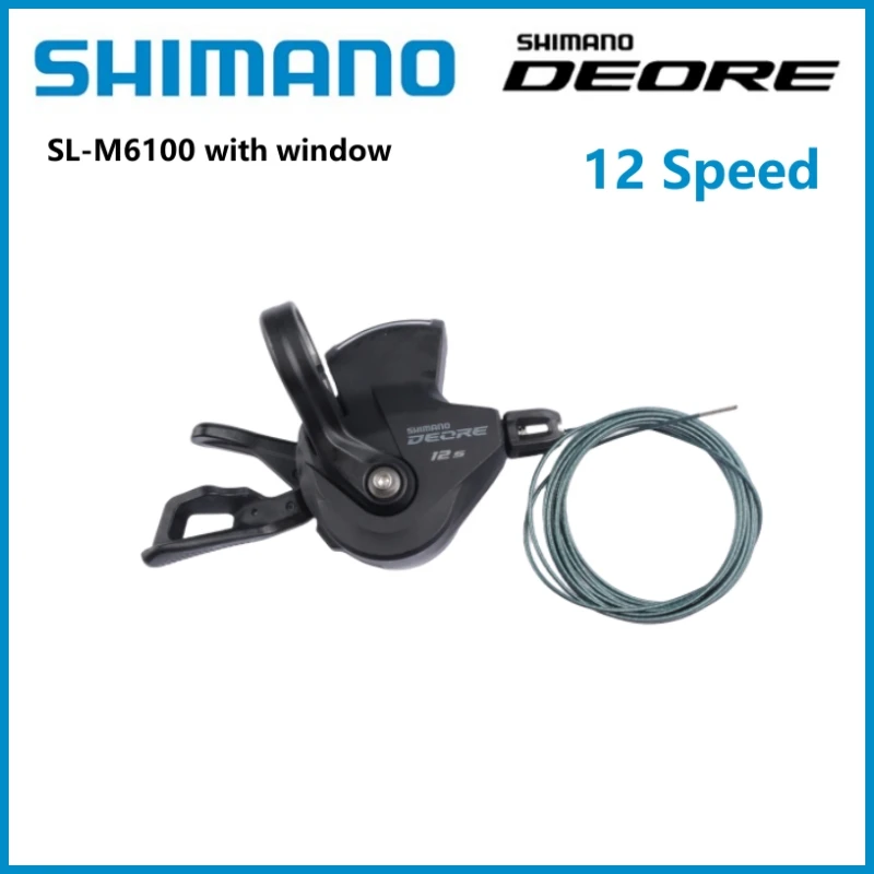 Shimano Deore SL-M6100 Shifter 12 Speed Right Shift Lever With/Without Window M6100 spec EV Shifter Mountain Bike Riding Parts