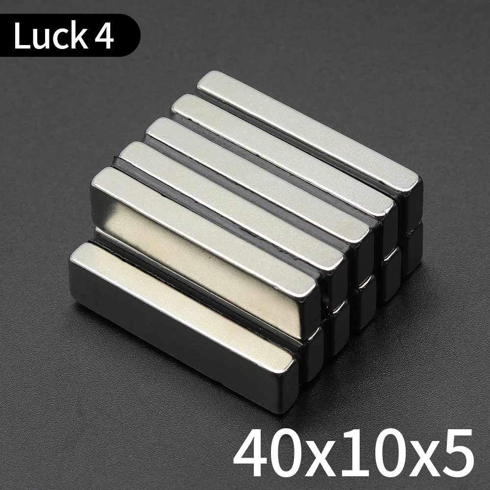 

1/2/5/Pcs Block Magnet 40x10x5mm N35 Permanent NdFeB Super Strong Powerful Neodymium Magnets Magnetic Stripe Imanes De Neodimio