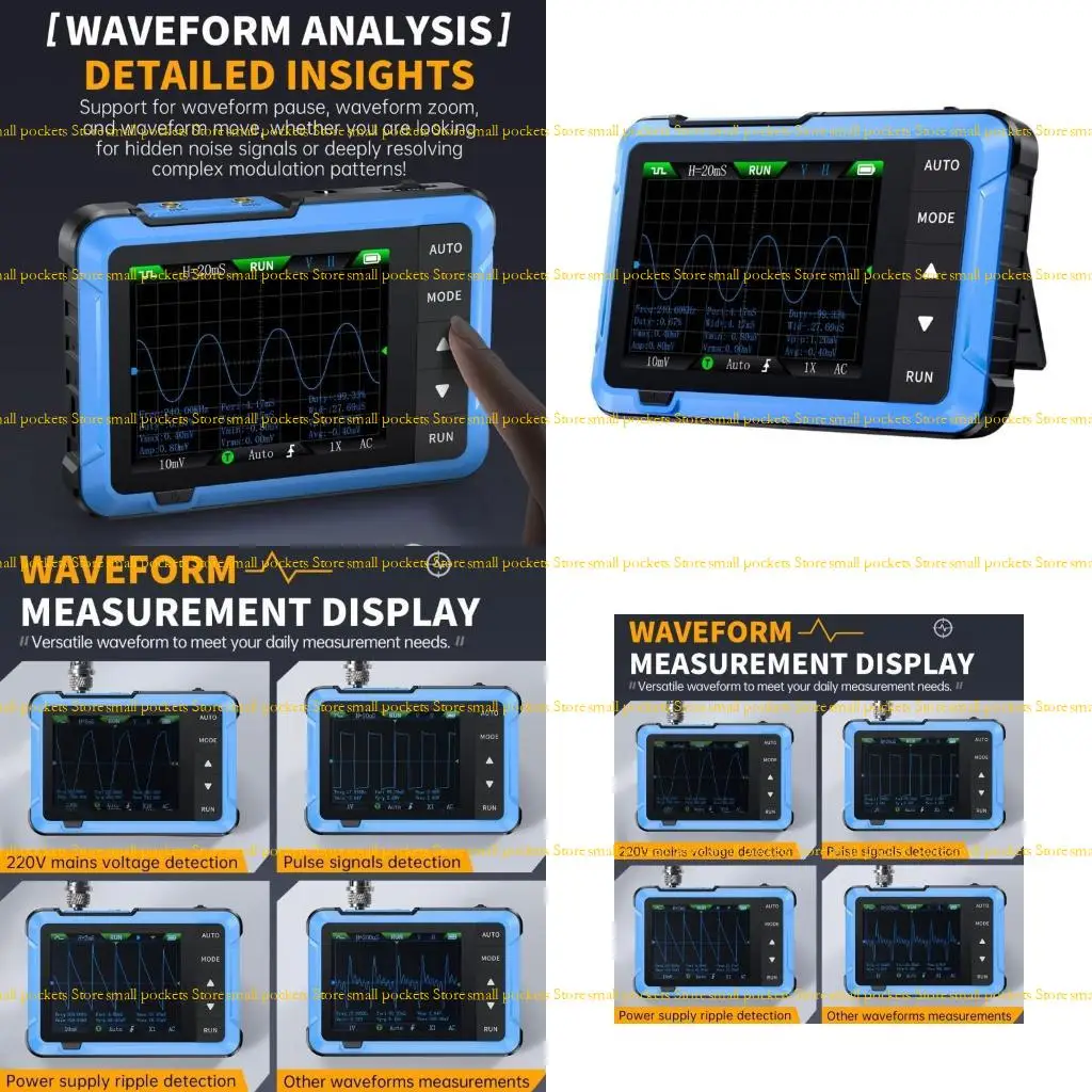 

R1WD Advanced Handheld Oscilloscope Generate Sine, Square, Signals with High Accuracy