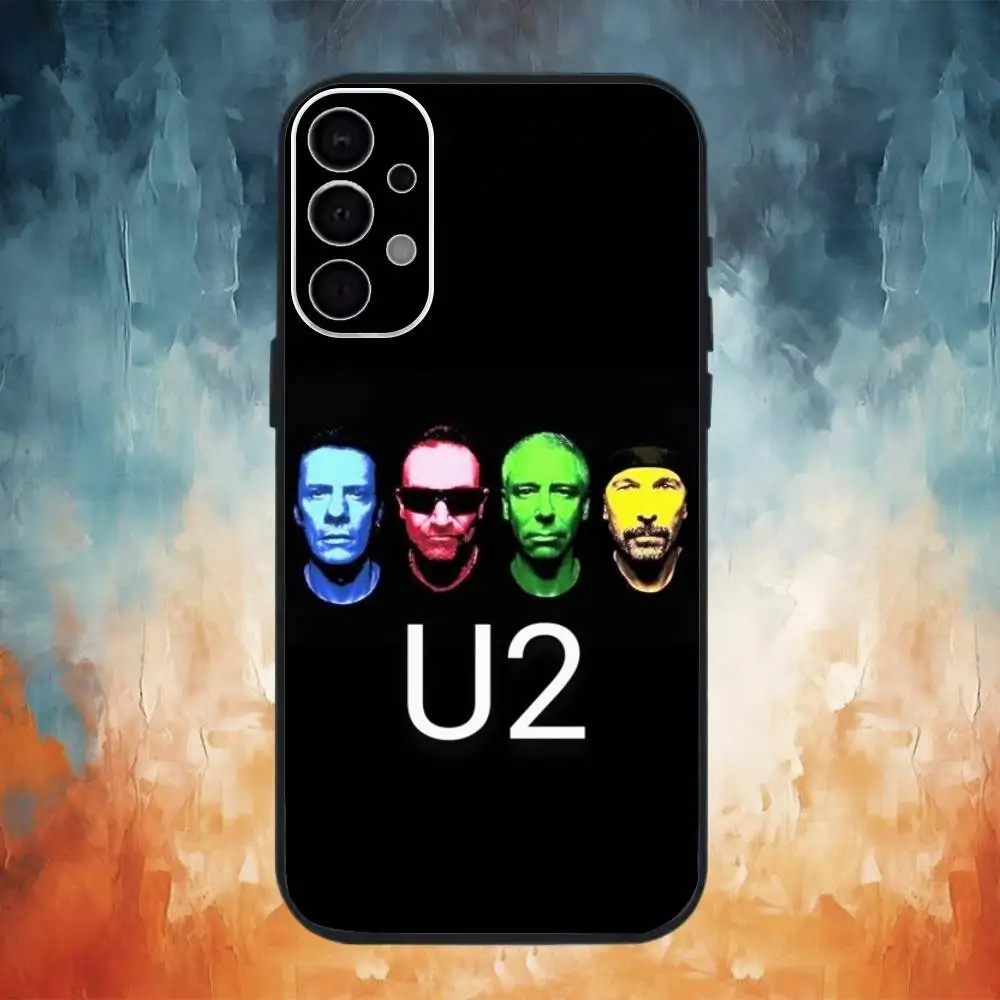 Чехол для телефона U-2 Band с или без тебя для SamsungS25,24,21,22,23,30,Ultra,20,Plus,Fe,Lite,Note,10,9,Soft Black Cover