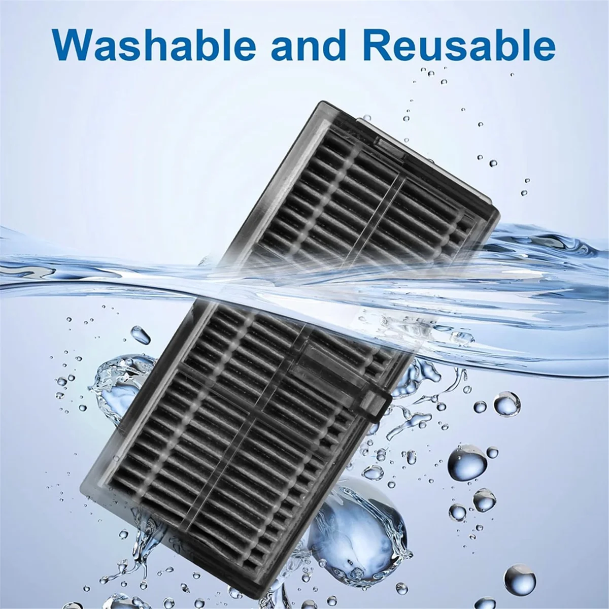 FZFZ HEPA Filter for X30 Ultra /L10S Pro Ultra Robot Vacuum Cleaner Replacement Parts Filter Washable and Reusable