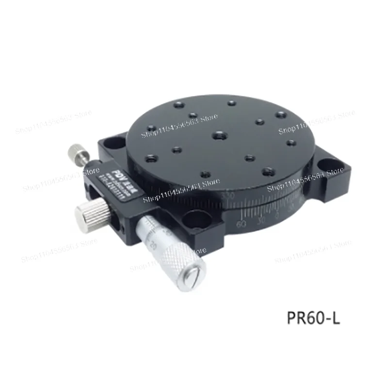 PR60-L Manual Rotary Indexing Table with 360° Platform for Precision Positioning in Industrial and Lab Use