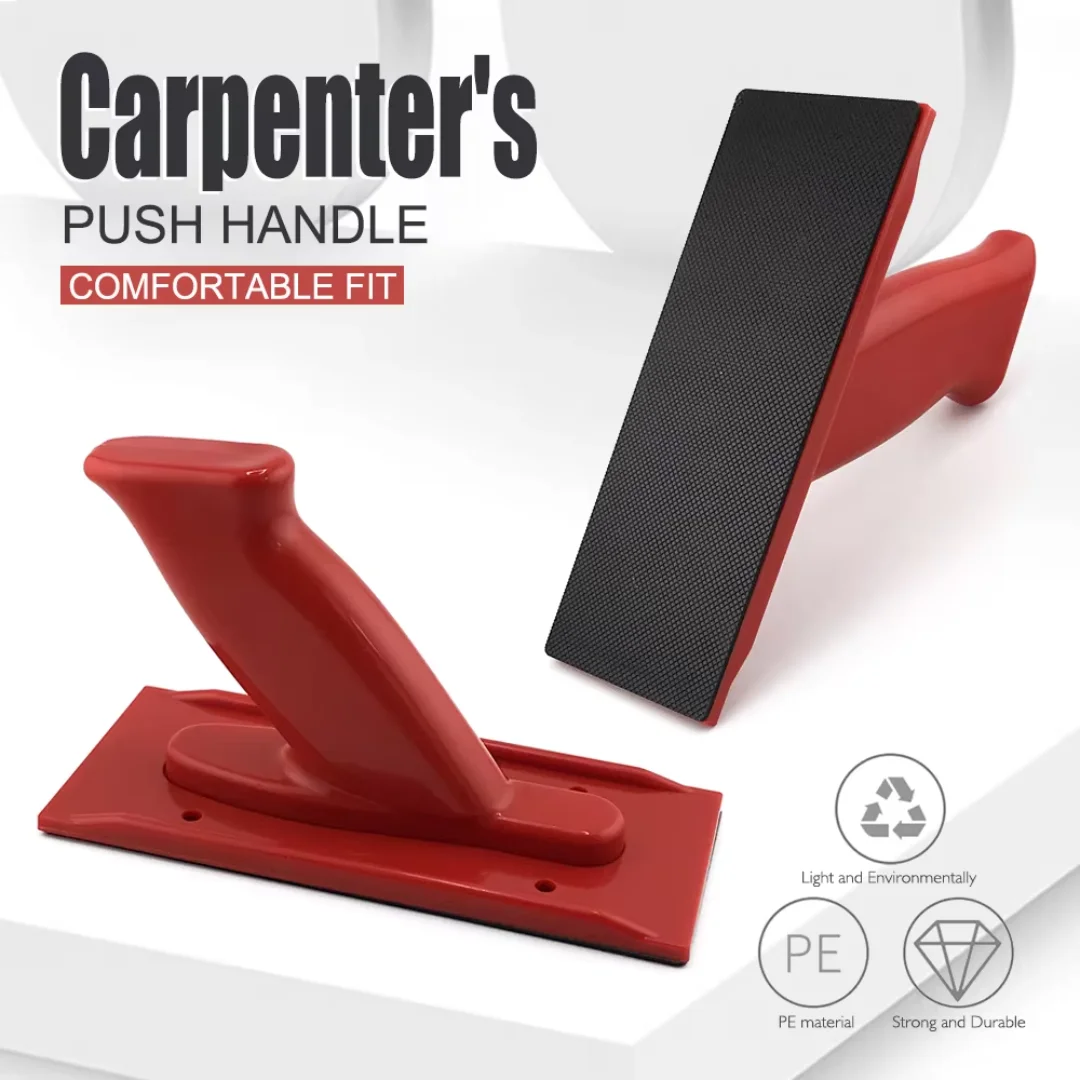 2Pcs Woodworking Push Block Set, Carpenter Safety Push Handle for Table Saw Router Wood Cutting Anti‑Slip Feeding Tool