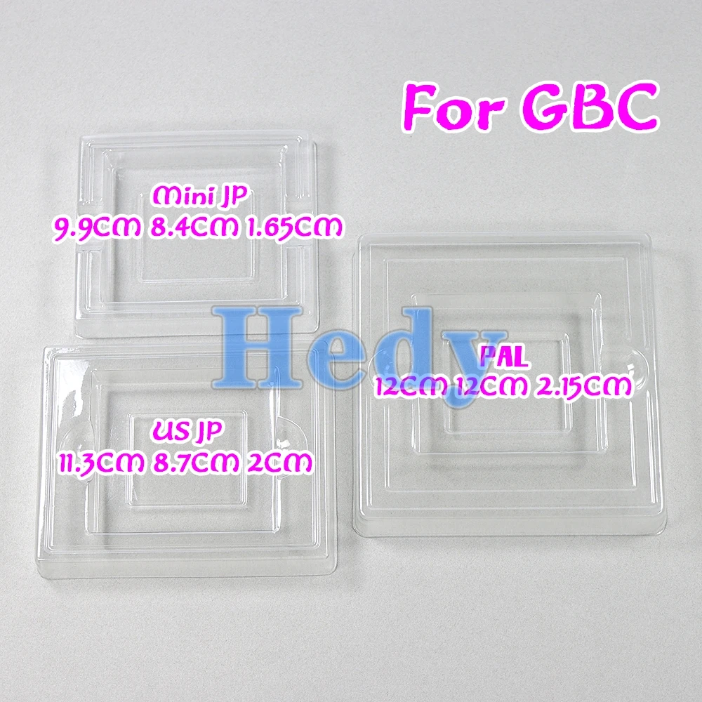 1PCS For GB GBC Clear Game Card Cartridge Case Boxe Insert Inner Tray Inlay For Gameboy Color Mini Japan JP US EU Version