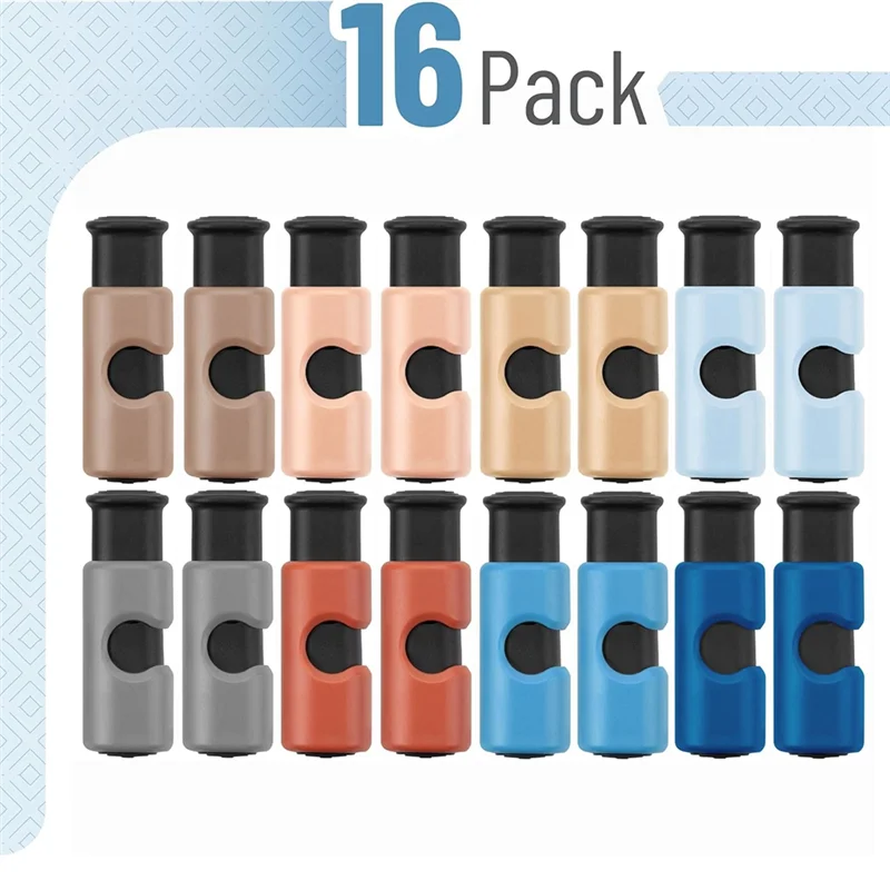 【Popular】16 Pack Bag Clips For Food Storage, Clips For Food Packages, Snack Clips, Food Clips For Bags, Plastic Bag Clip