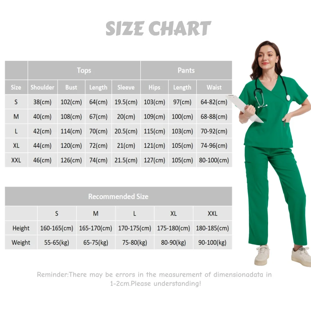 Cor pura enfermagem casa cuidador enfermeira uniforme clínica dentária salão de beleza pet hospital médico cirurgia clínica trabalho wear terno