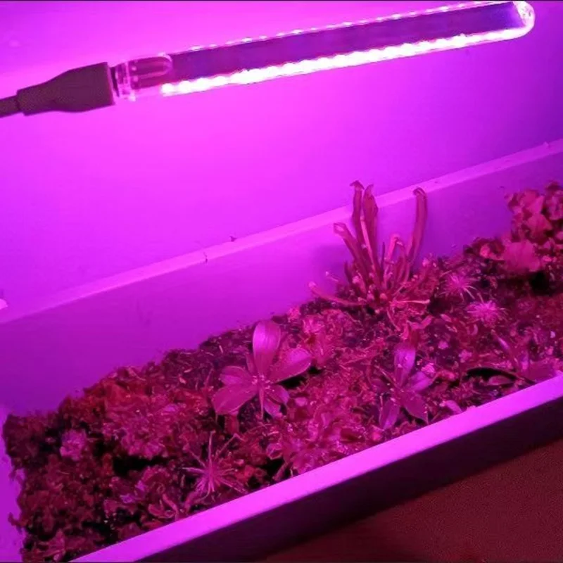 Portable LED Grow Light Full Spectrum Red & Blue Phyto Grow Lamp USB Indoor Greenhouse Plants Vegetable Hydroponic Bar Light