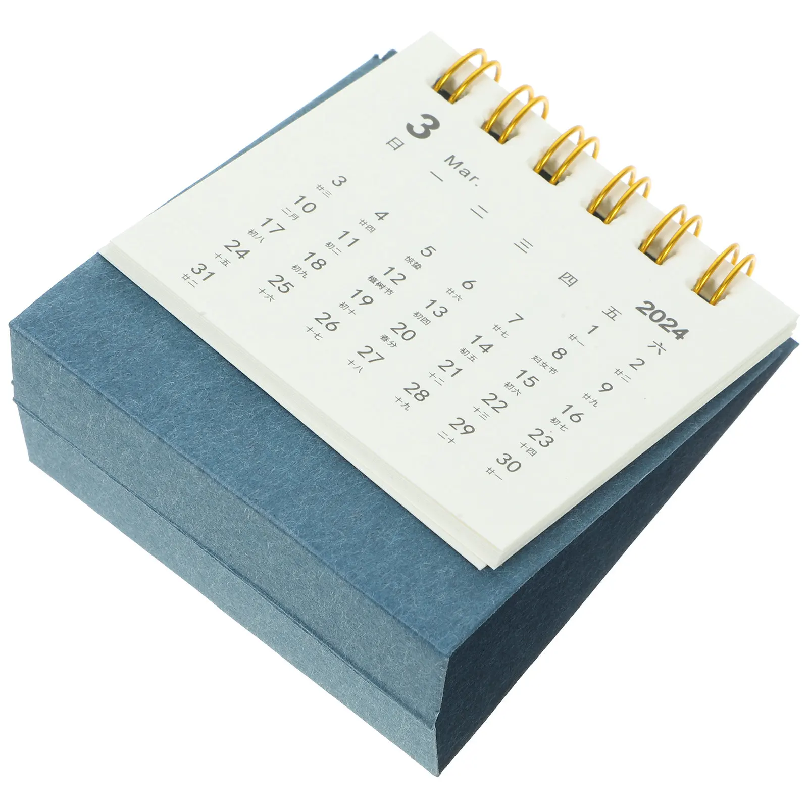 

Mini Desk Calendar 2024 Thick Paper Monthly Standing Decorative Household Office Supply Daily Use Planner Note Calendar