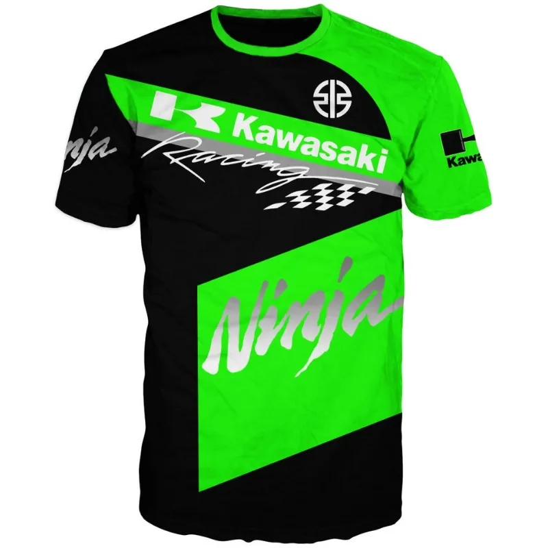 

Kawasaki Motorcycle Race Men's and Women's Printed T-shirt 2025 New Sport Fast Drying Breathable Long Sleeve T-shirt