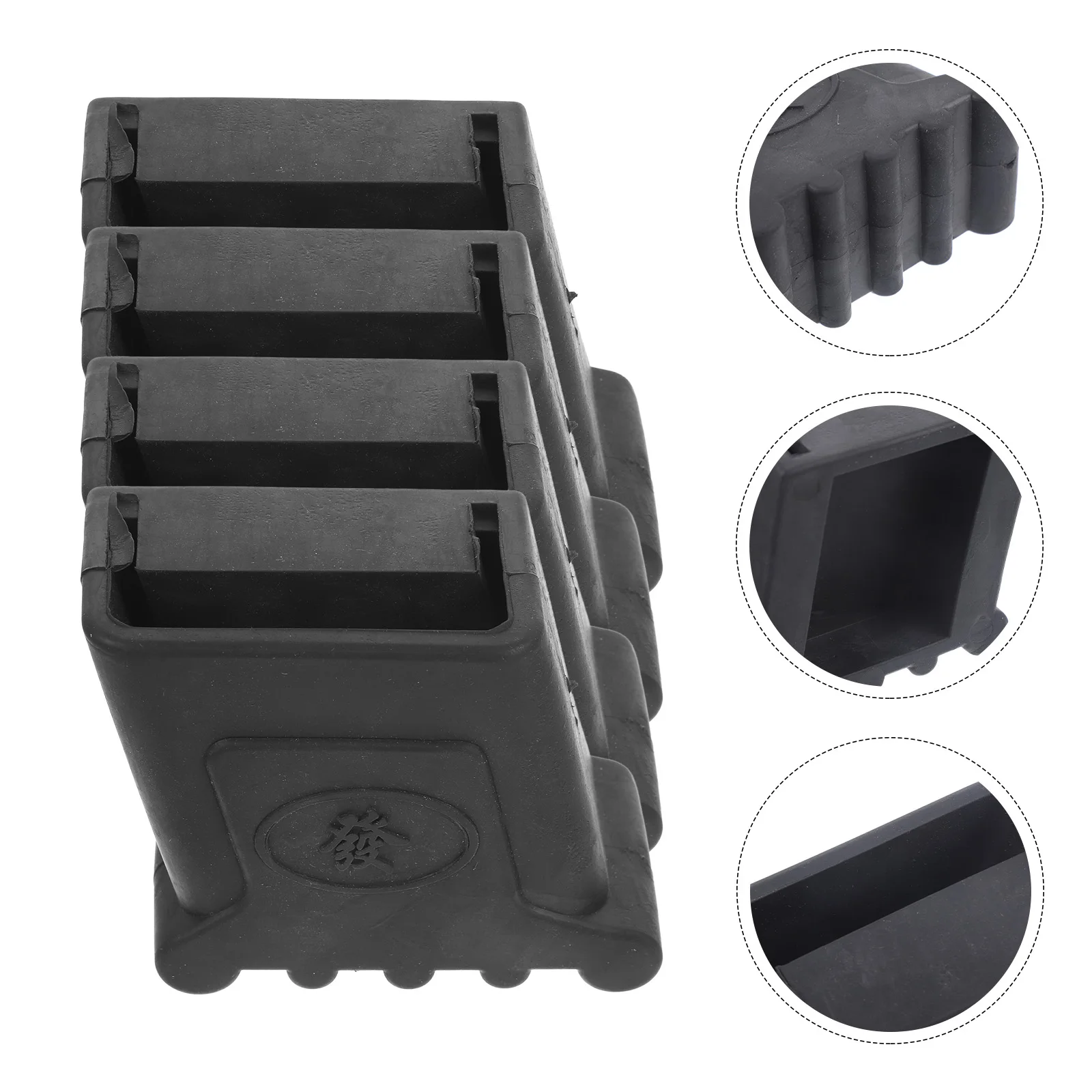

4 Pcs Ladder Foot Cover Feet Protector Protective Covers Pads Rubber Anti Skid Replacement Step