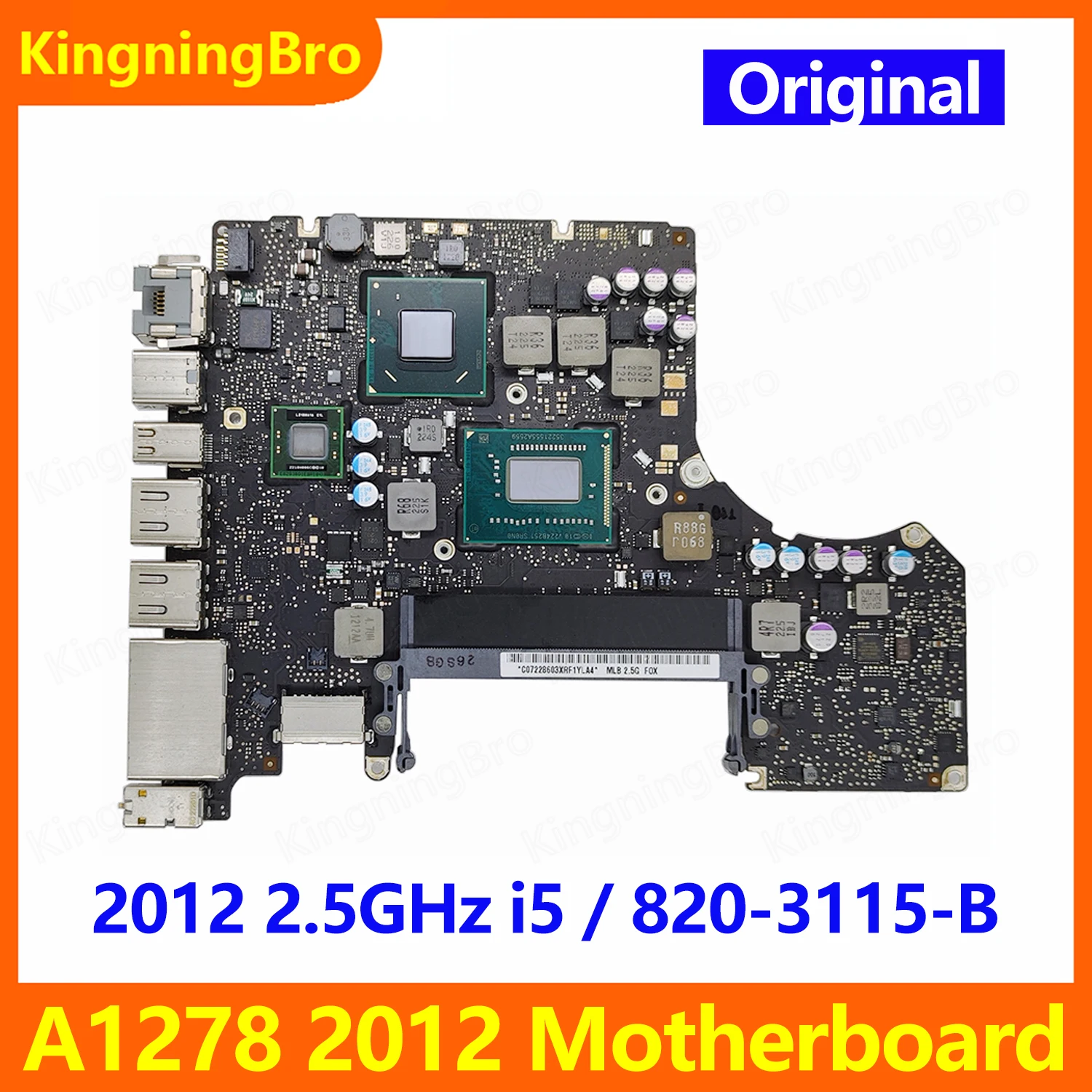 Original A1278 Motherboard 2.5GHz i5 820-3115-B For Macbook Pro 13