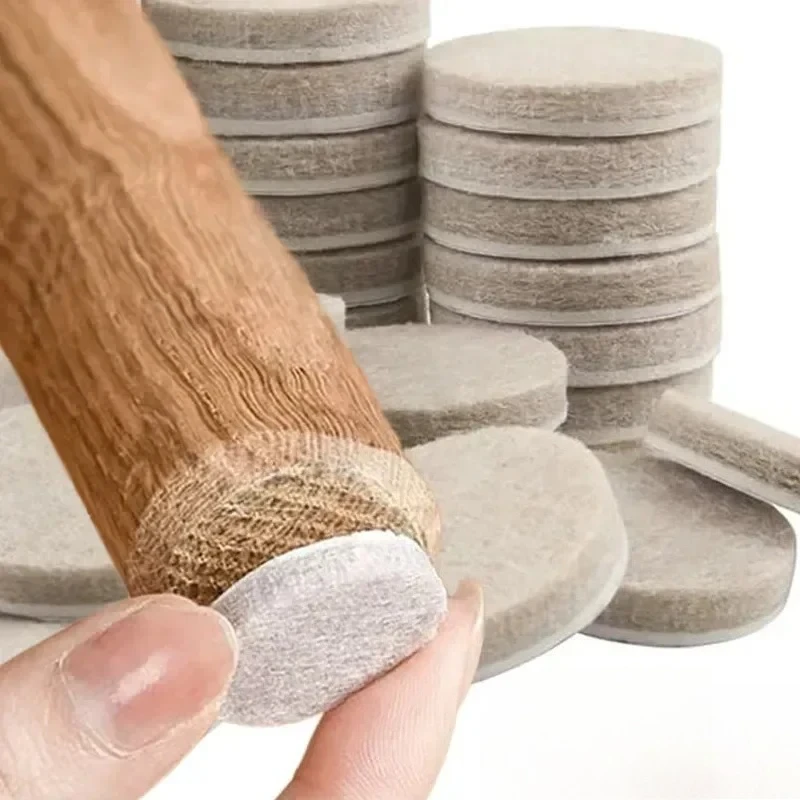 18-180Pcs Self Adhesive Felt Pad Sticker Anti Scratch Square Round Furniture Leg Pads for Desk Chair Sofa Table Bottom