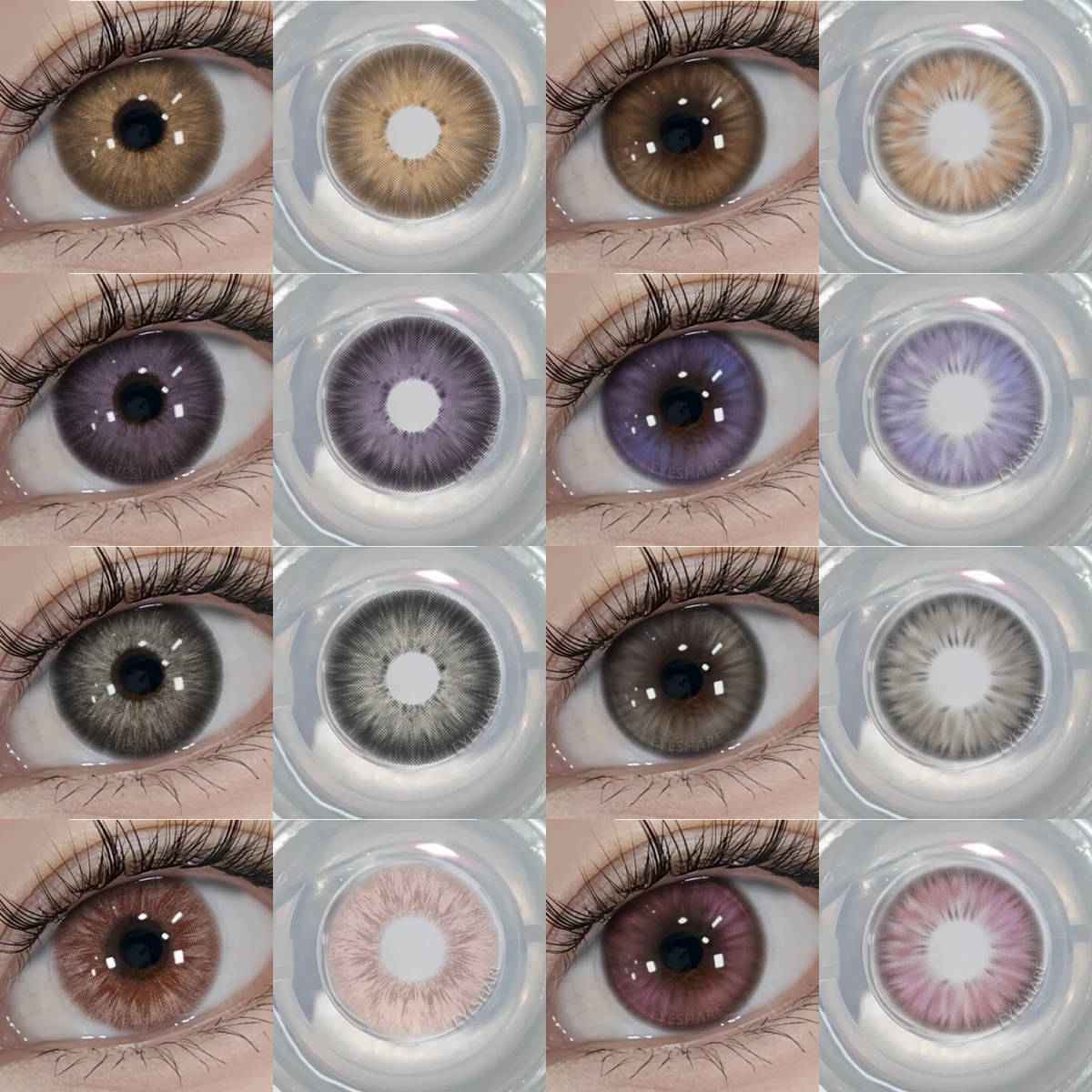 EYESHARE Neue 1 paar Farbige Kontaktlinsen für Augen Rosa Hohe Qualität Lila Augen Kontakt Grau Schönheit Linsen Koreanische Braun linsen