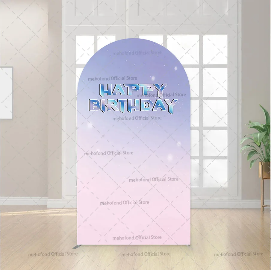 

Двусторонний фон Mehofond Custom с тематикой K-pop: Волшебная музыка, фиолетовая девичья тематика, для дня рождения, детского праздника, декор для арки Кьяра