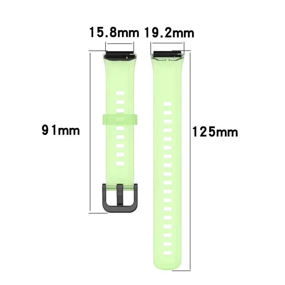 Clear Band for Huawei Band 7 Strap Smart Watch Replacement Crystal Bracelet Silicone for Huawei Band 7 Strap Accessory