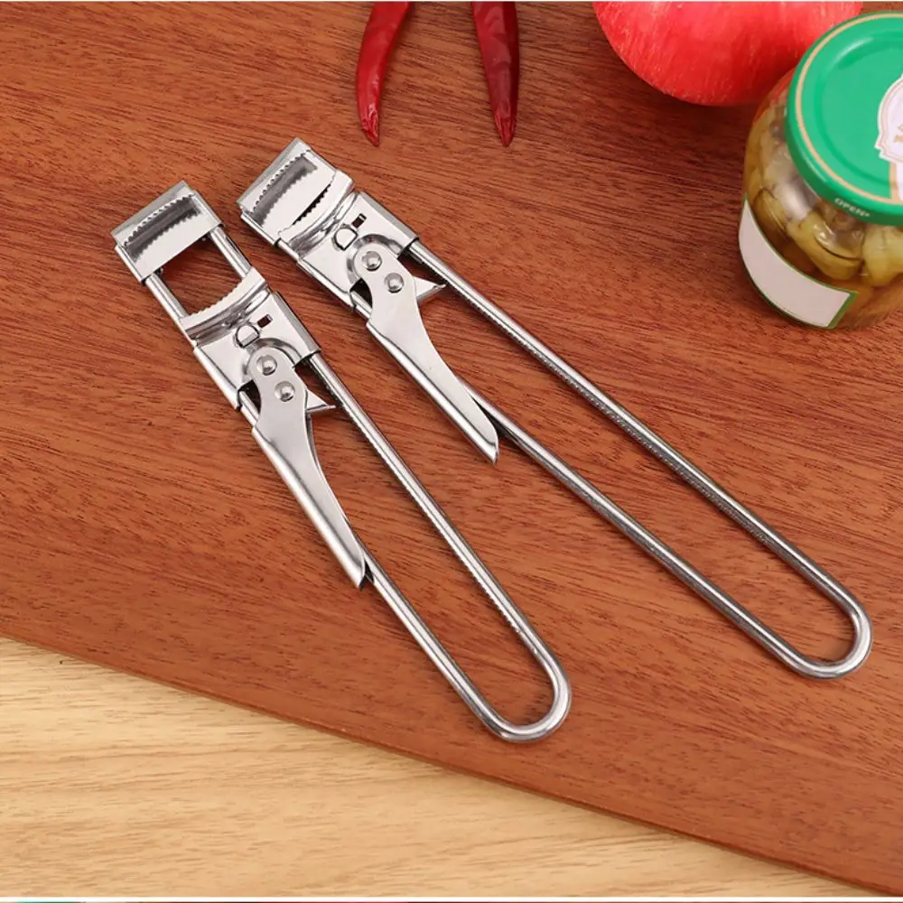 Высококачественная открывалка для консервных банок, нескользящая открывалка для бутылок из нержавеющей стали, многофункциональный регулируемый гаджет для открытия банок