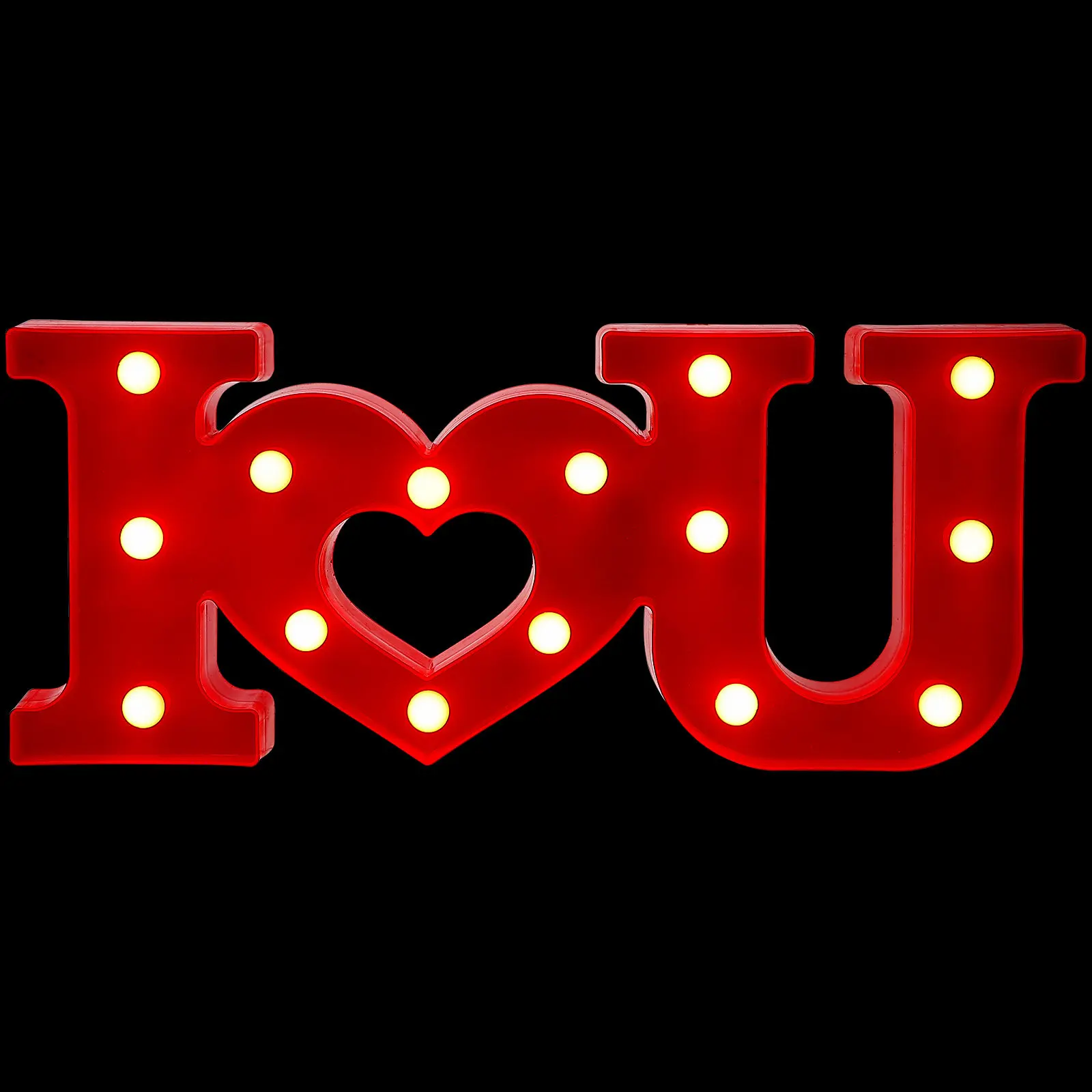 ロマンチックなレターデザインライトクリエイティブledバレンタインデーナイトランプ家の装飾パーティーロマンチックな雰囲気装飾ライト